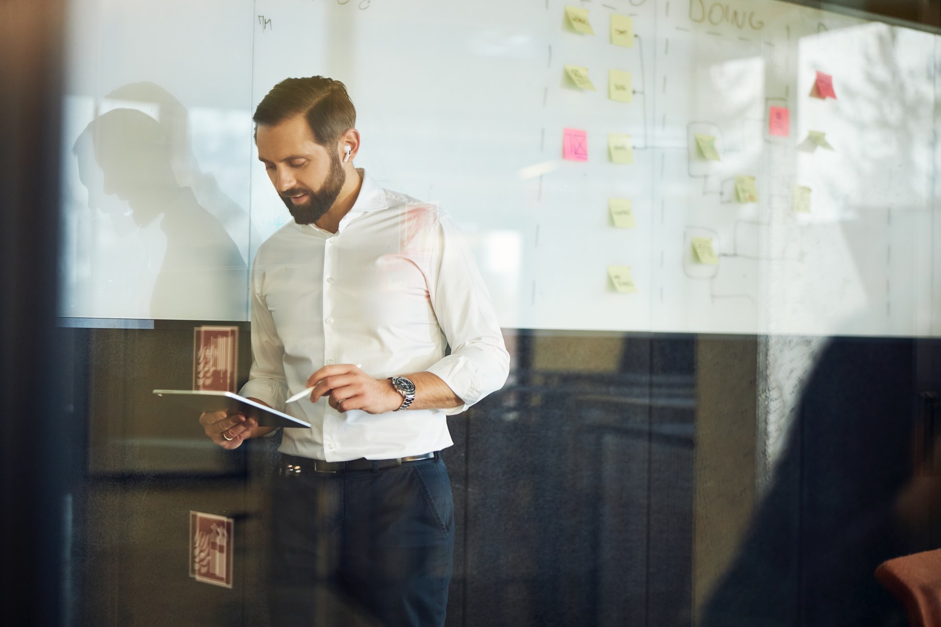 Mateusz Styburski w pracy